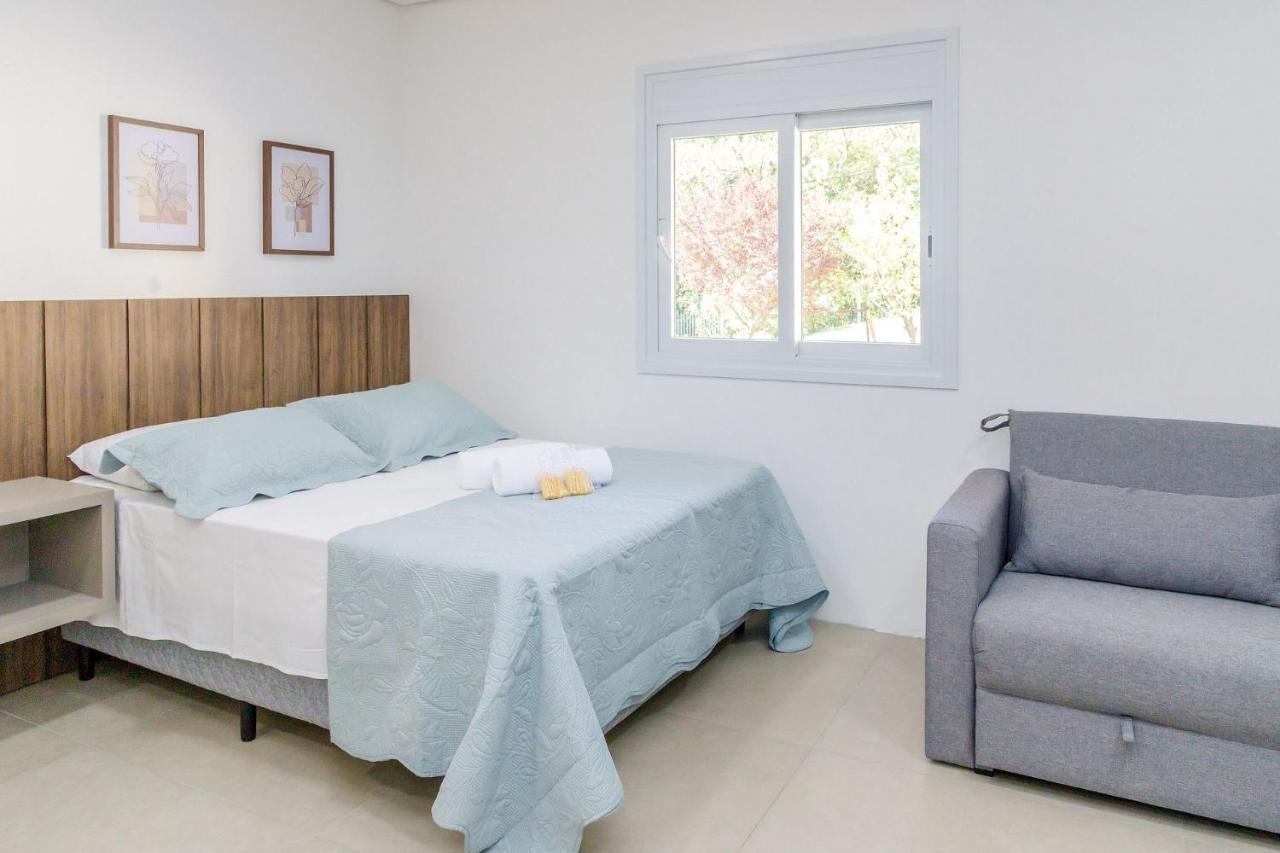 LOCAR-IN GRAMADO Flat Centro a 600 m da Rua Coberta Apartment Bagian luar foto