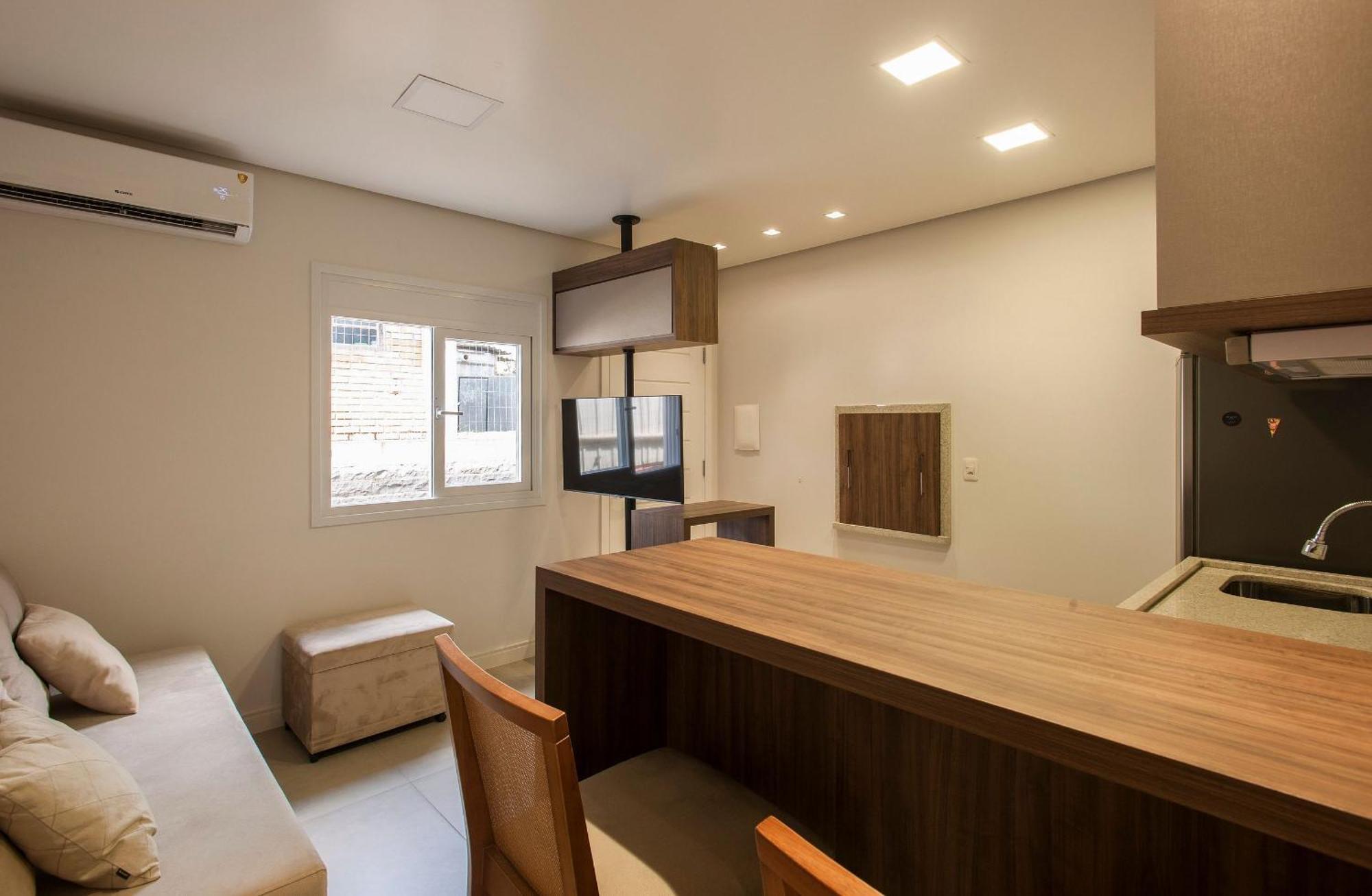 LOCAR-IN GRAMADO Flat Centro a 600 m da Rua Coberta Apartment Bagian luar foto